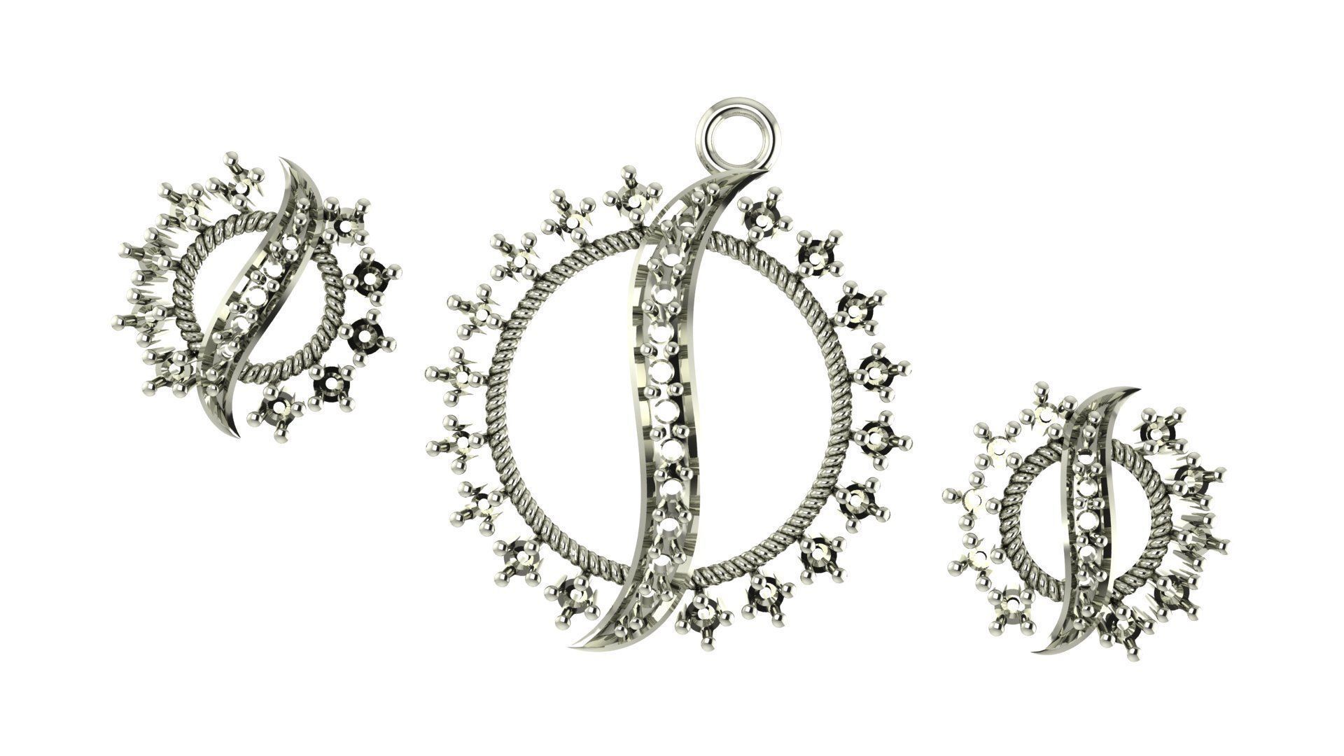 Women pendant 3D print model 3D print model_1