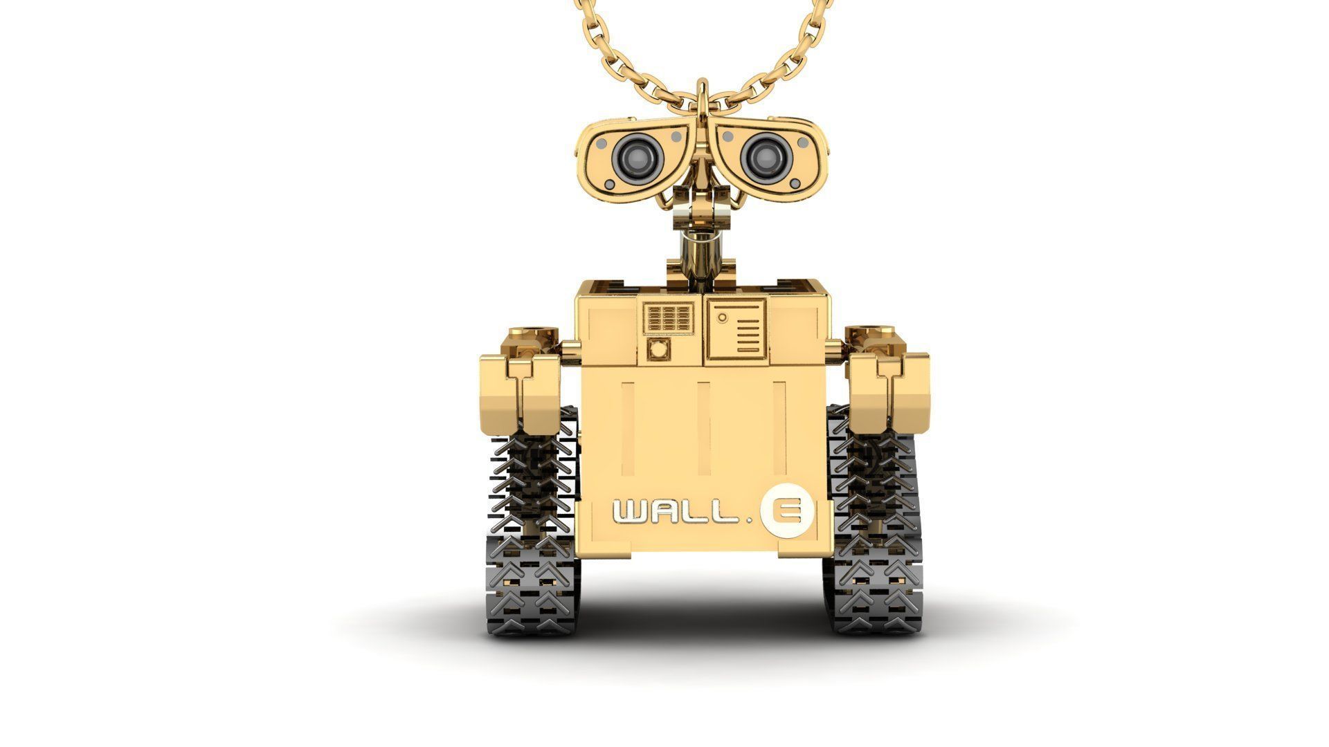 wall e necklace 3D print model_3