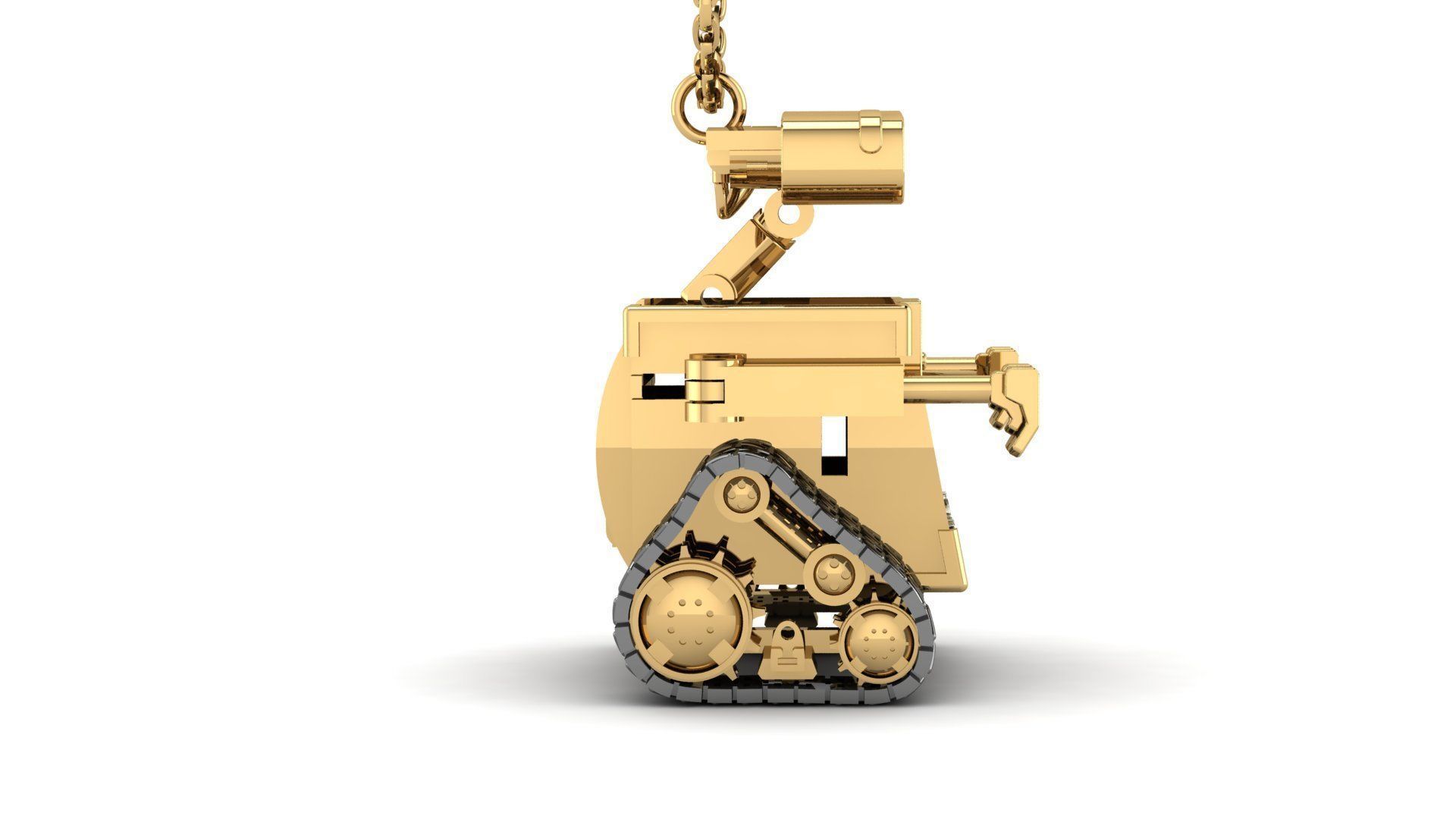 wall e necklace 3D print model_4