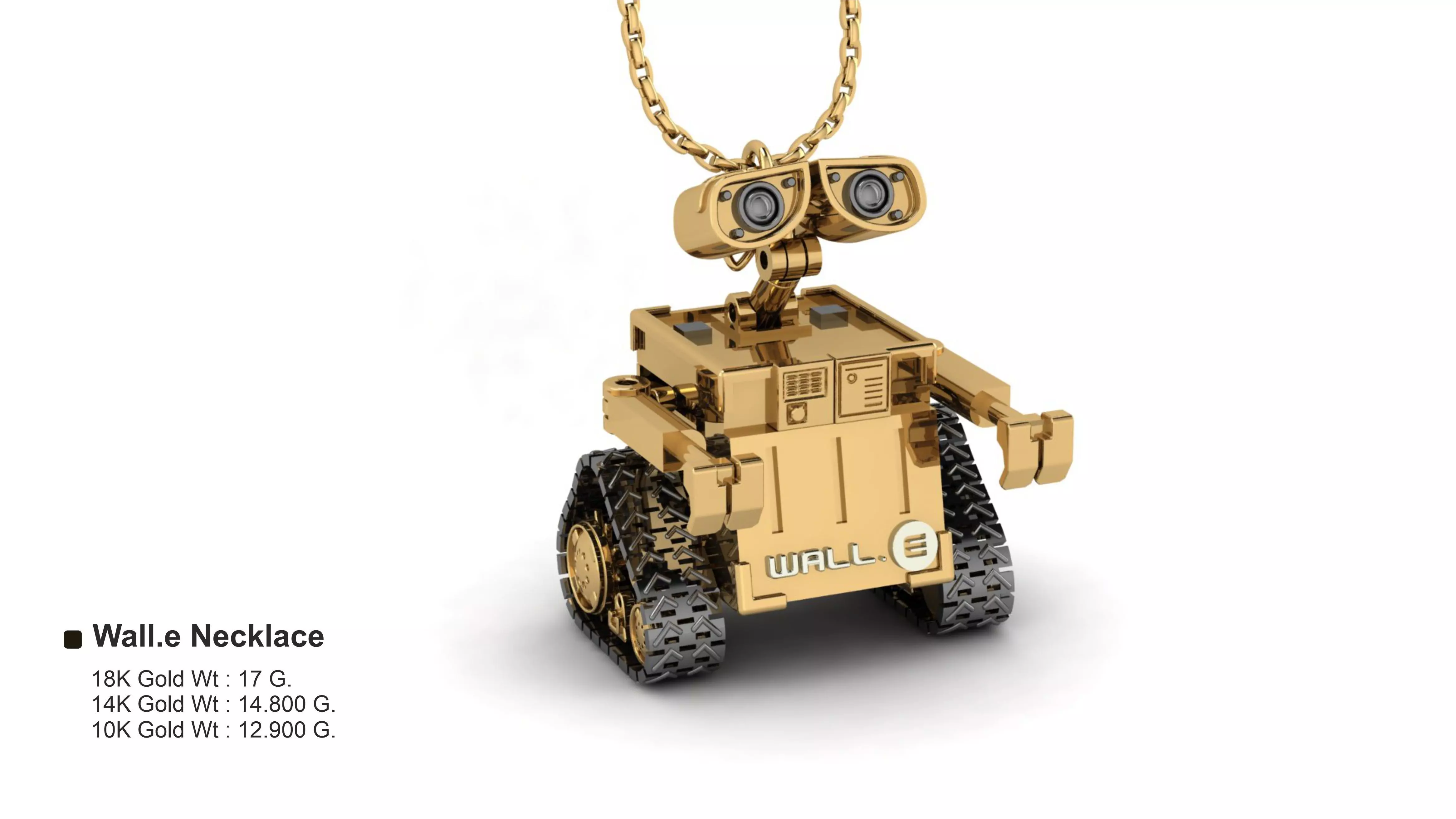 wall e necklace 3D print model_0