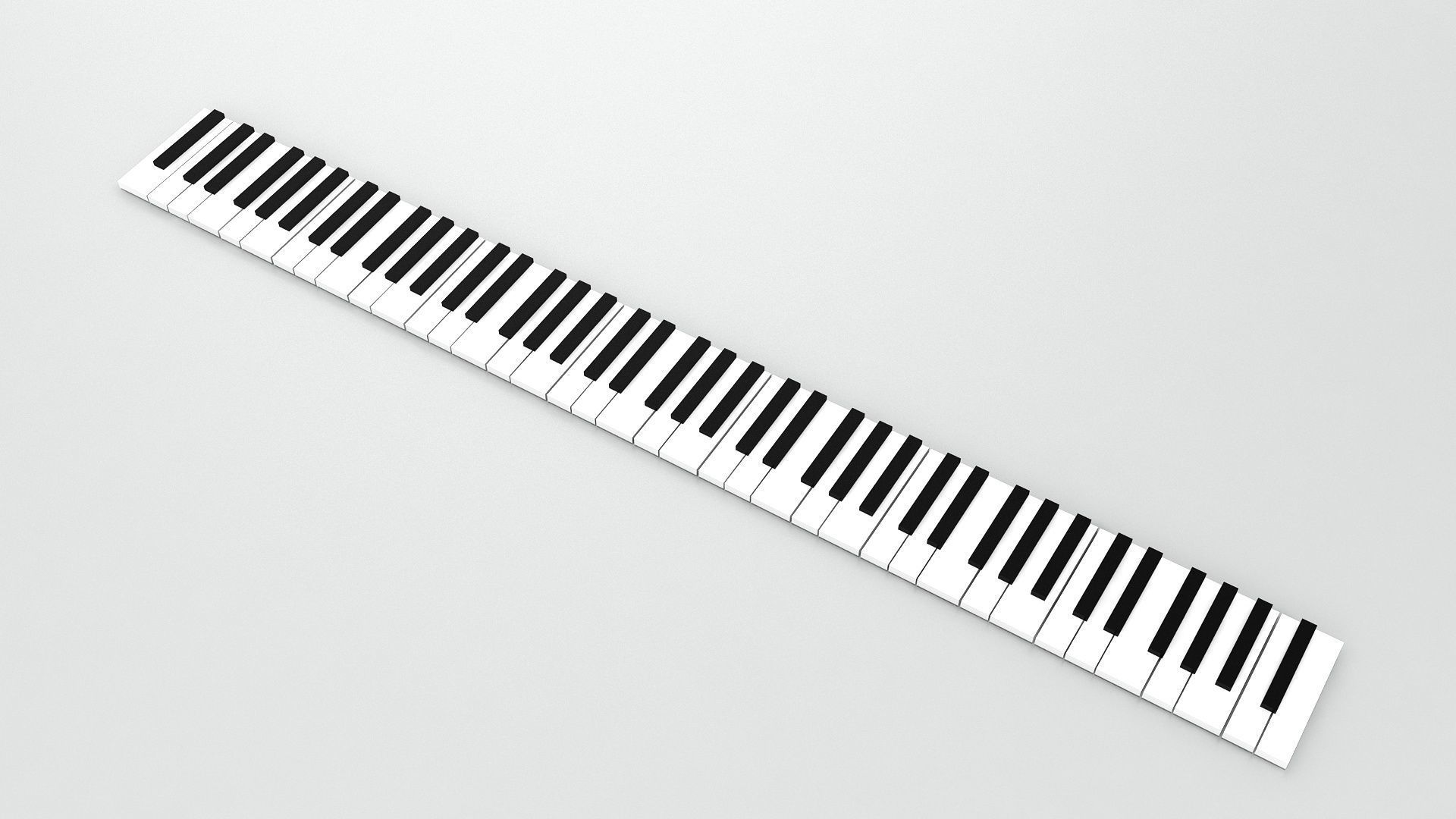Piano Key 3D model_4