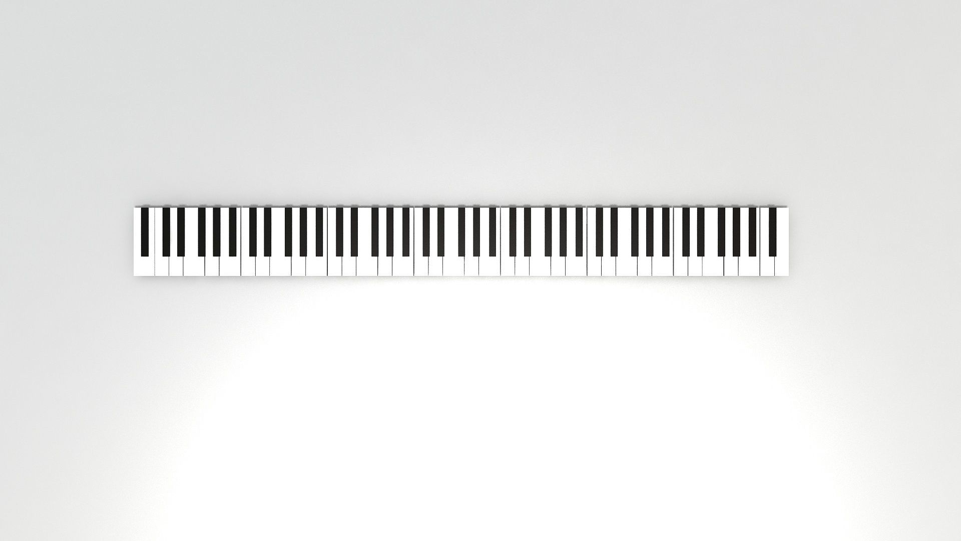Piano Key 3D model_2