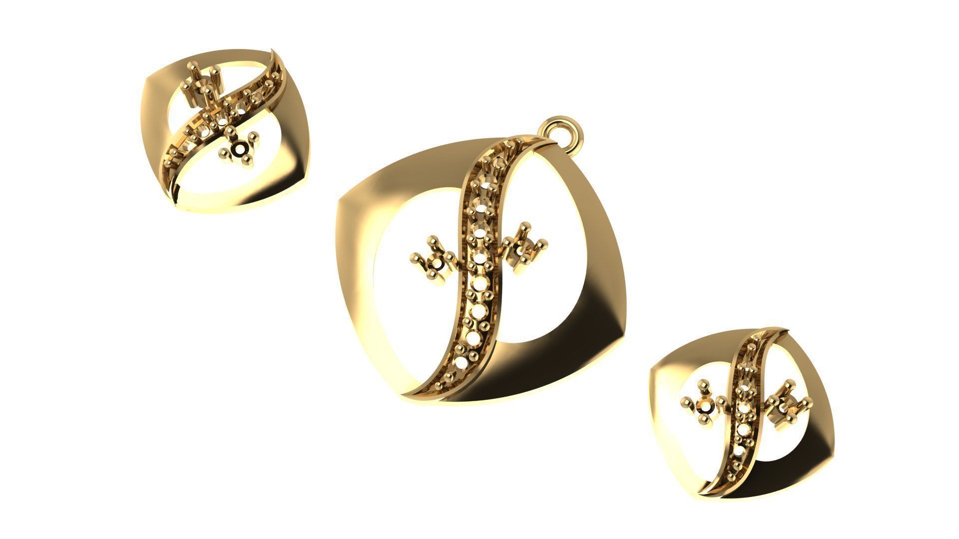 Women pendant 3D print model 3D print model_2