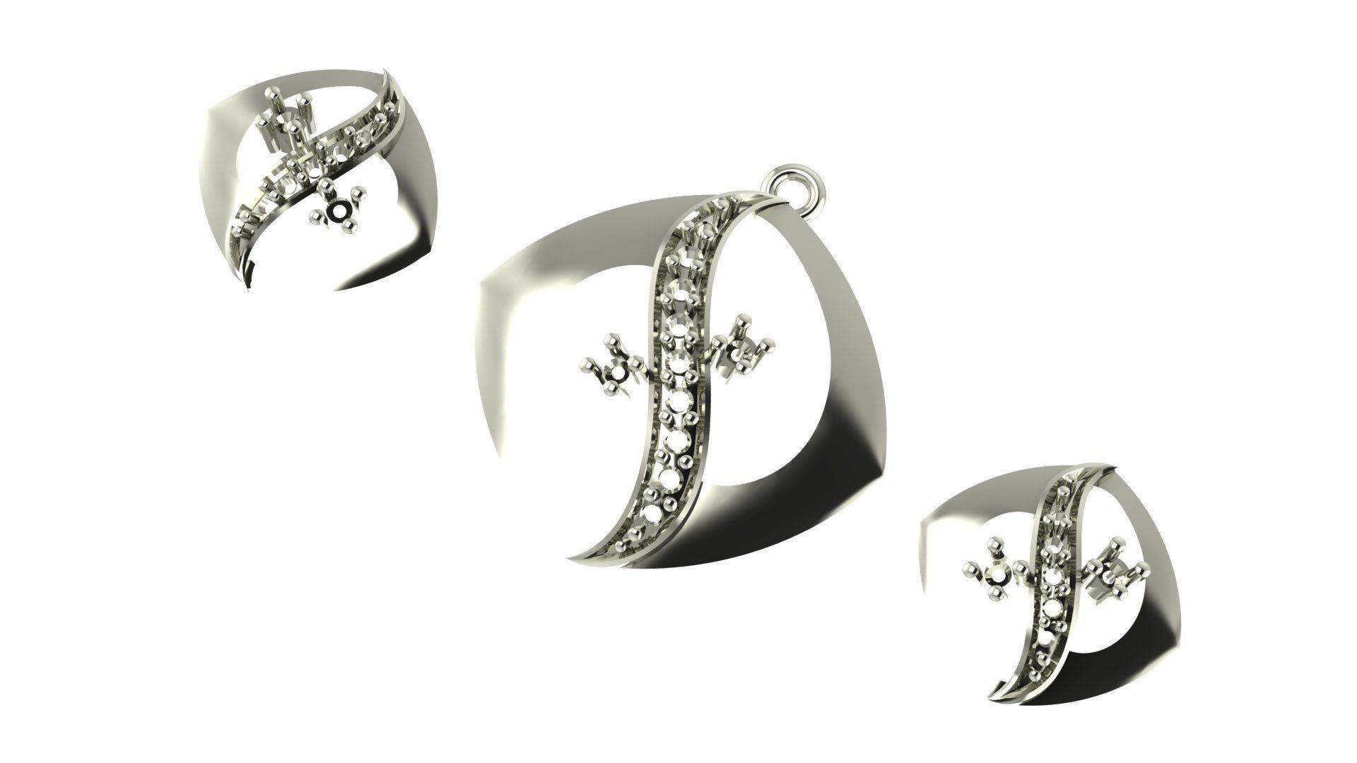 Women pendant 3D print model 3D print model_1