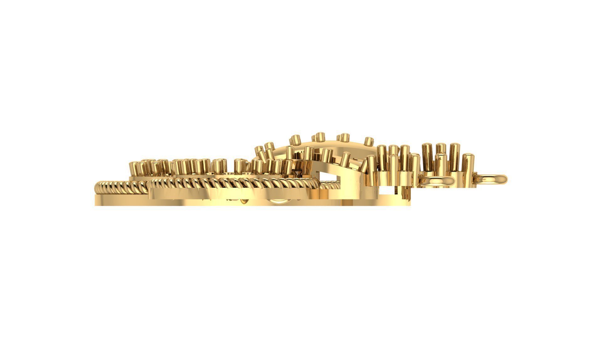 Women pendant 3D print model 3D print model_4