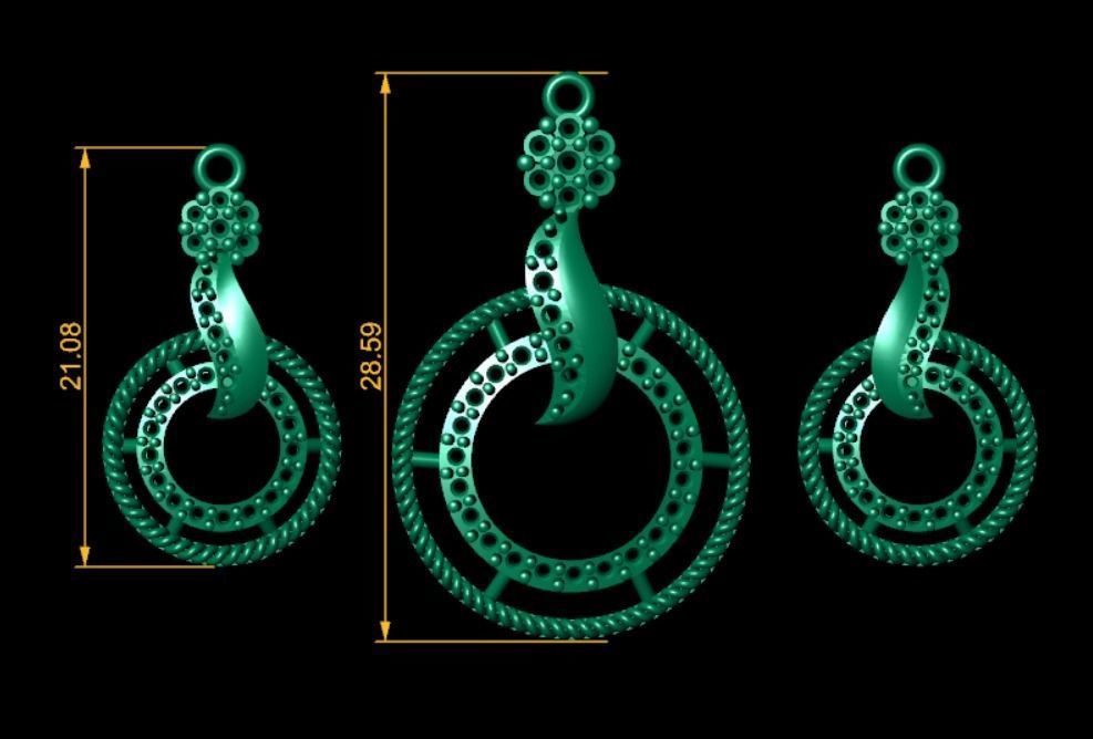 Women pendant 3D print model 3D print model_6