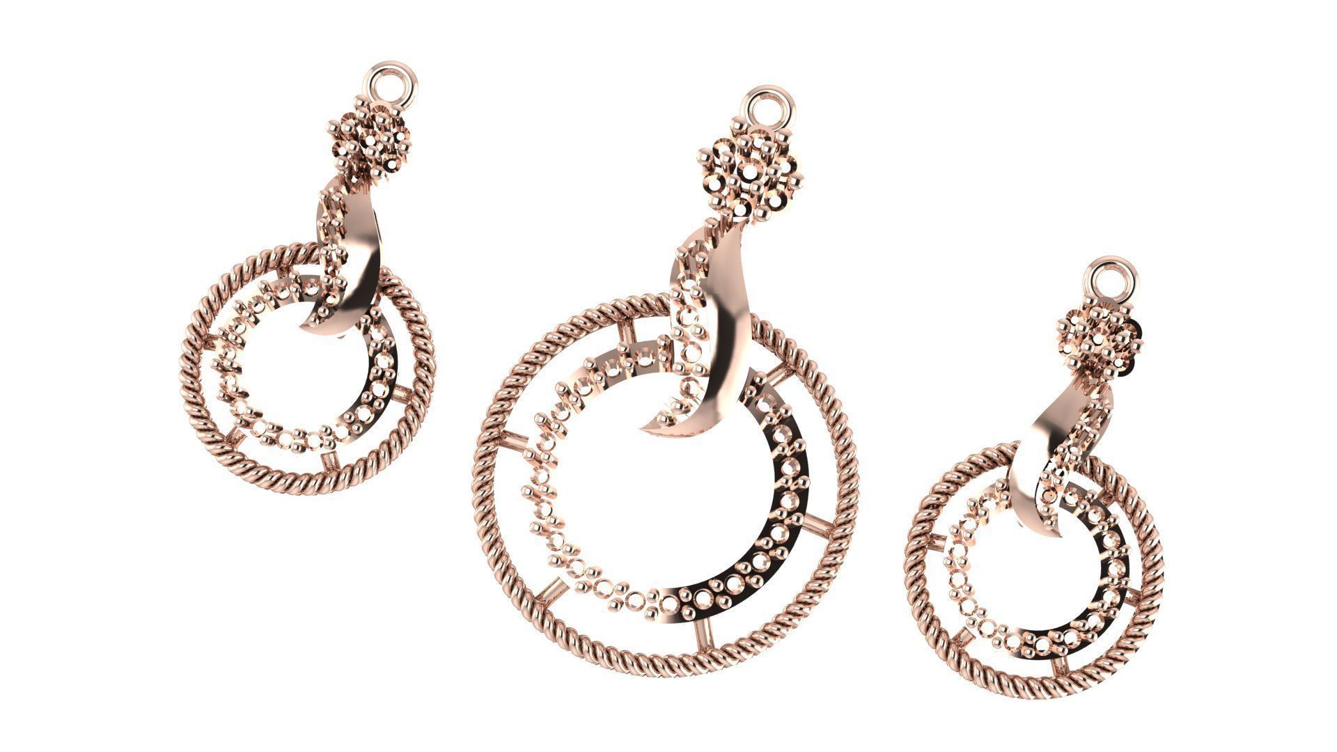 Women pendant 3D print model 3D print model_3