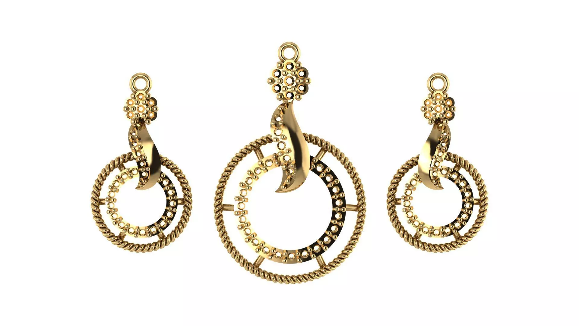 Women pendant 3D print model 3D print model_0