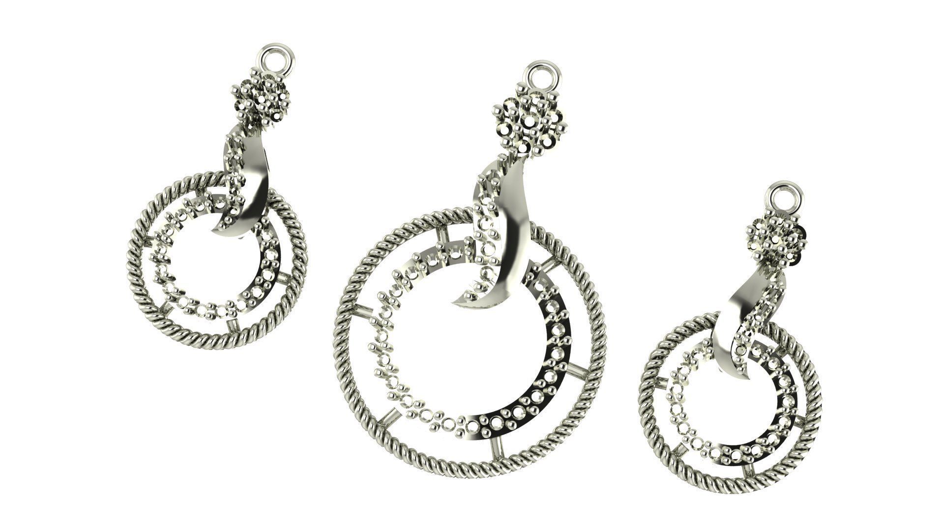 Women pendant 3D print model 3D print model_2