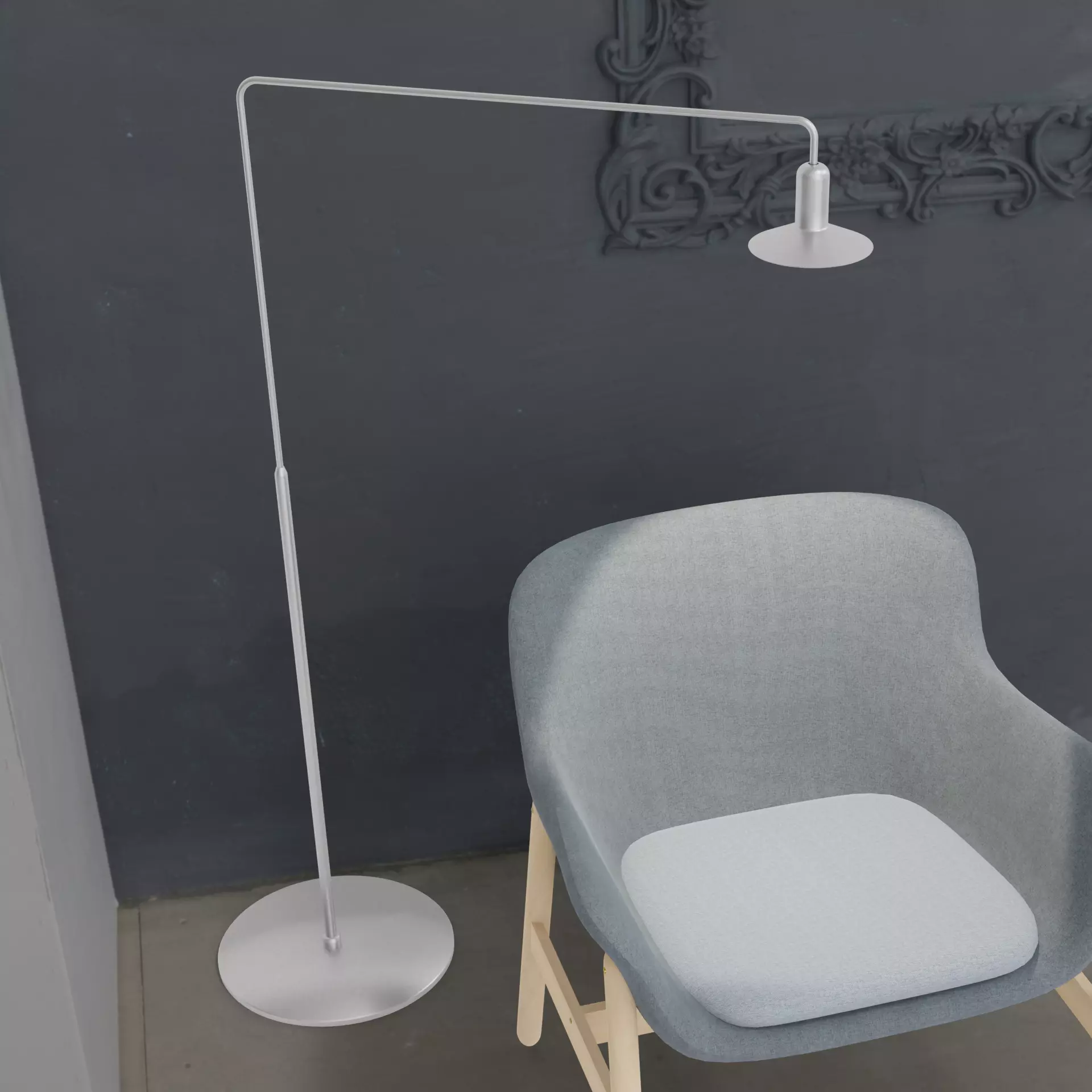 Floor Lamp BoConcept Aerial Free 3D model