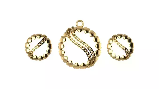 Women pendant 3D print model 