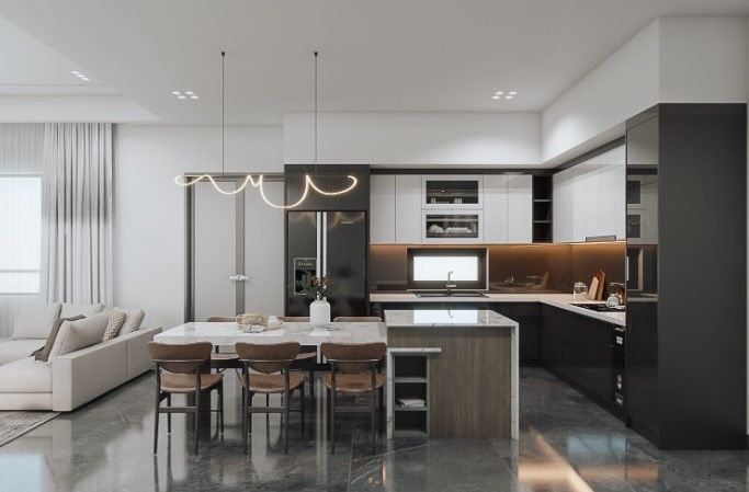 Luxury Modern Apartment Interior Design 3D model_8