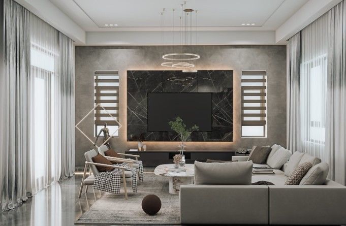 Luxury Modern Apartment Interior Design 3D model_7