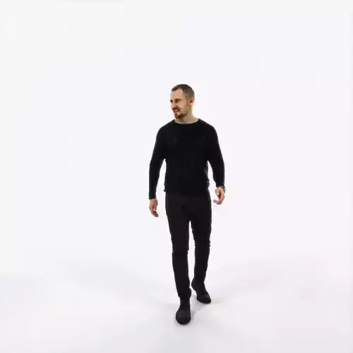 Master 20B Listening walking Casual Man