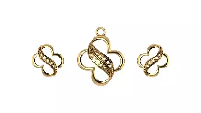 Women pendant 3D print model 