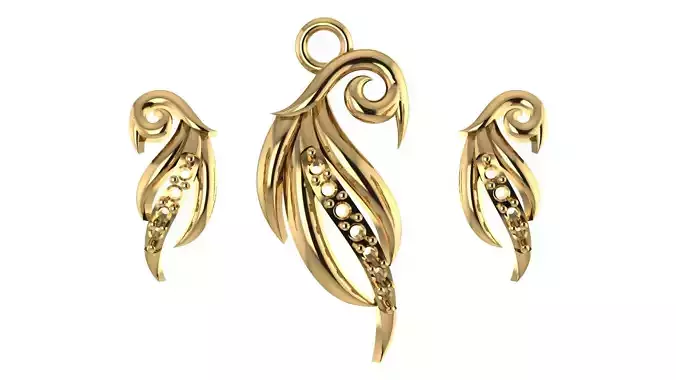 Women pendant 3D print model 