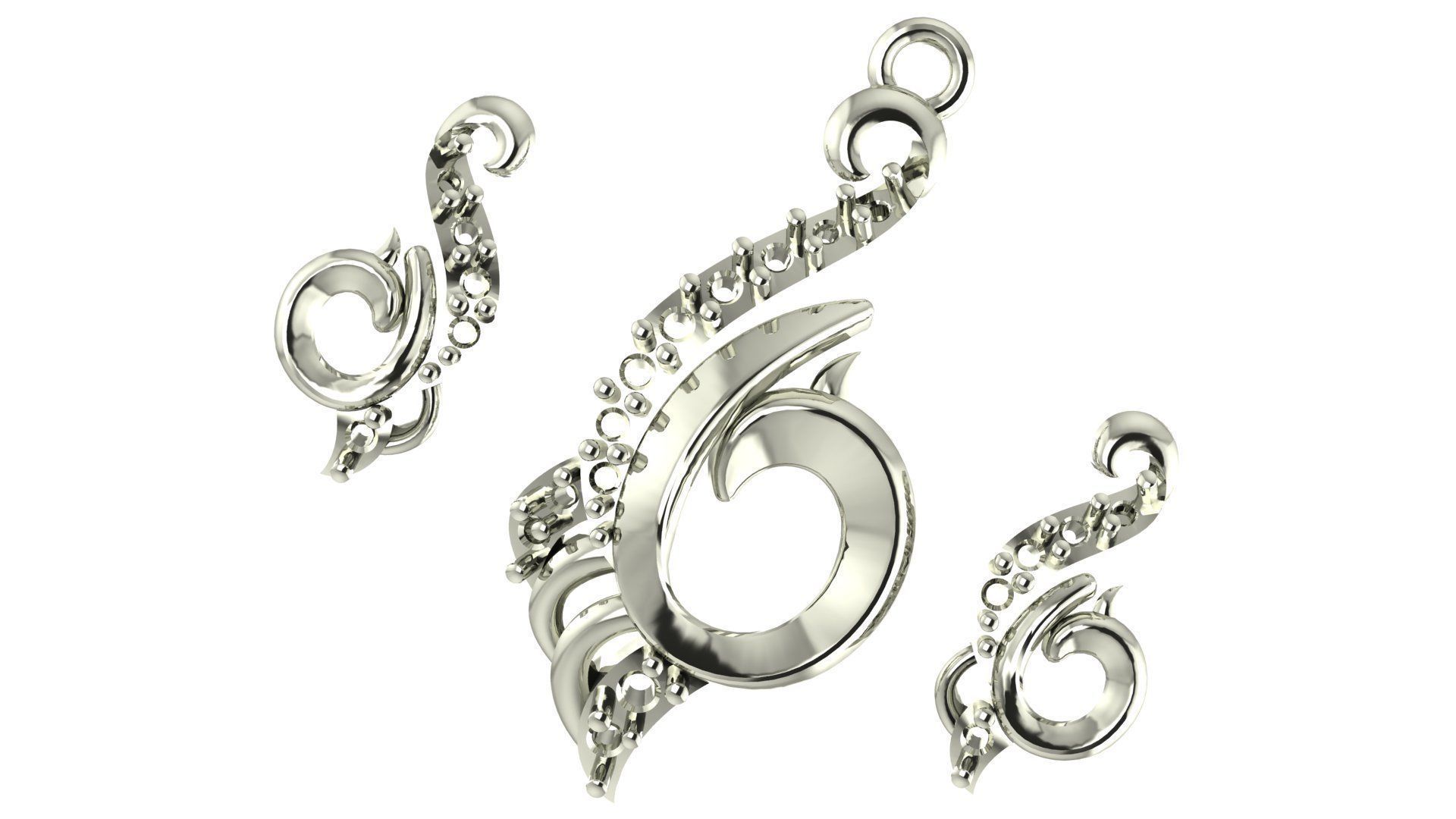 Women pendant 3D print model 3D print model_2