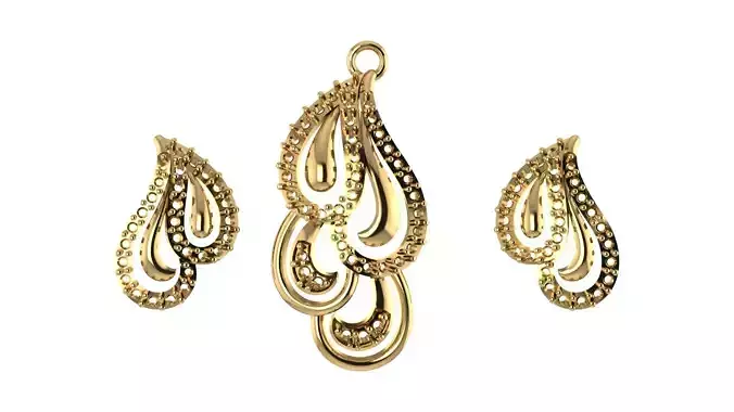 Women pendant 3D print model 