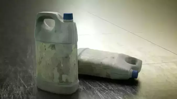 Plastic Can GameReady Low-poly 3D model
