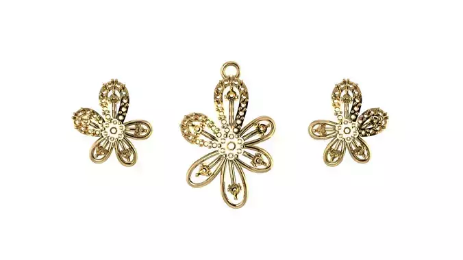 Women pendant 3D print model 