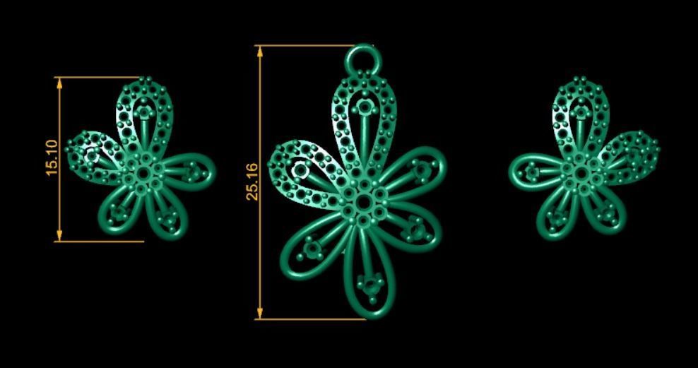 Women pendant 3D print model 3D print model_6