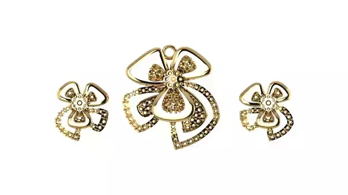 Women pendant 3D print model 