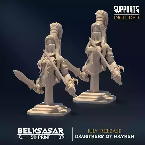 Bust Sisters of Mayhem Topless and Normal