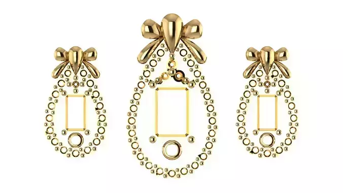 Women pendant 3D print model 