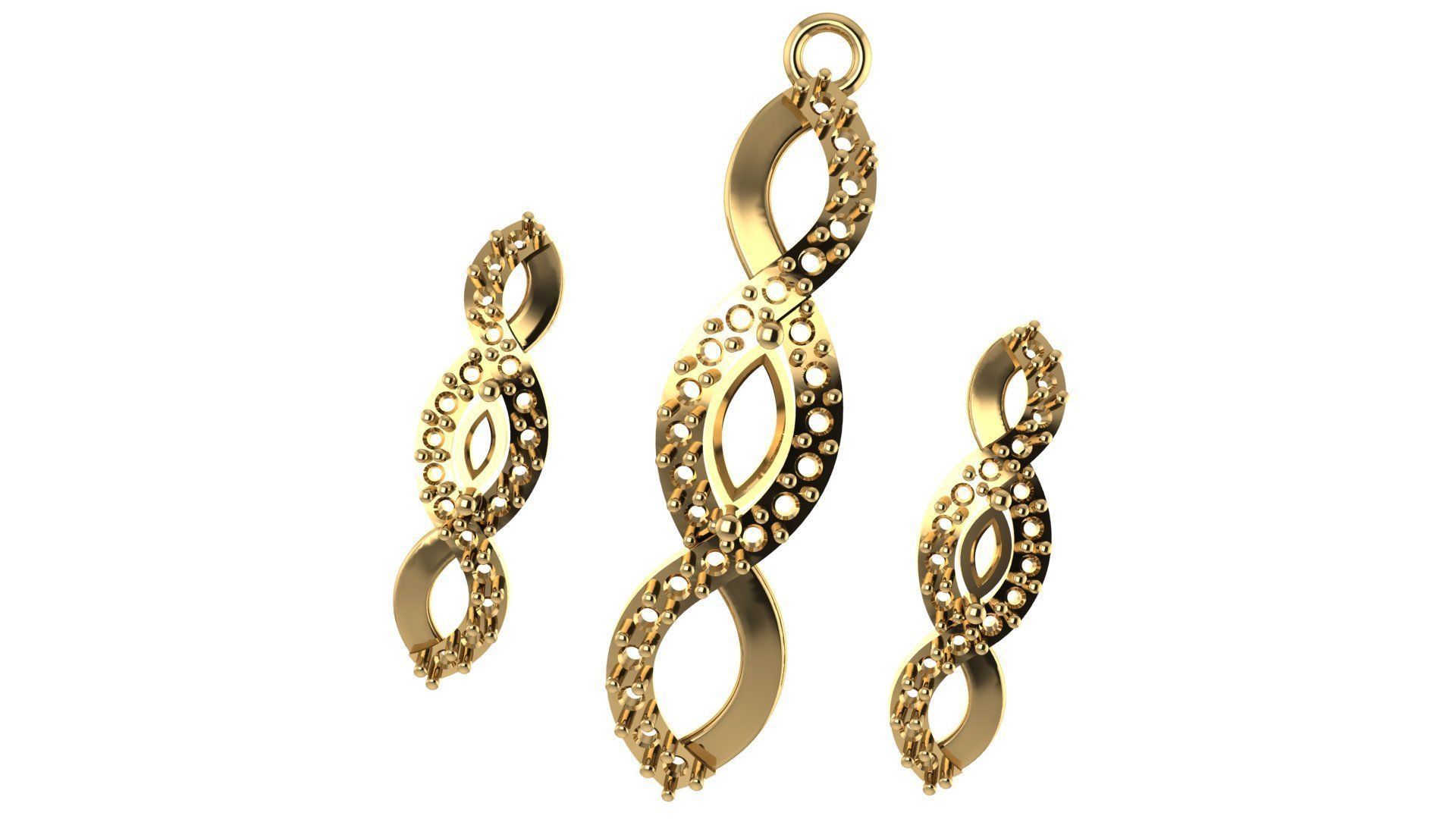 Women pendant 3D print model  3D print model_2