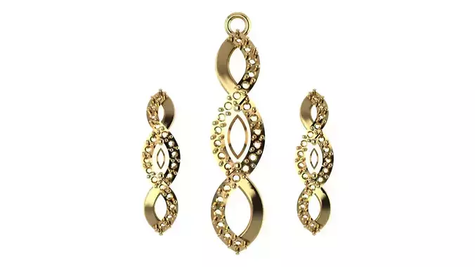 Women pendant 3D print model 