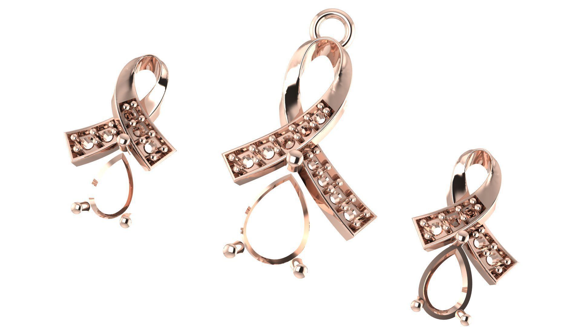 Women pendant 3D print model  3D print model_2