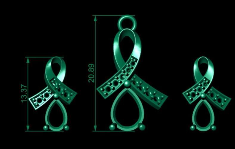 Women pendant 3D print model  3D print model_6