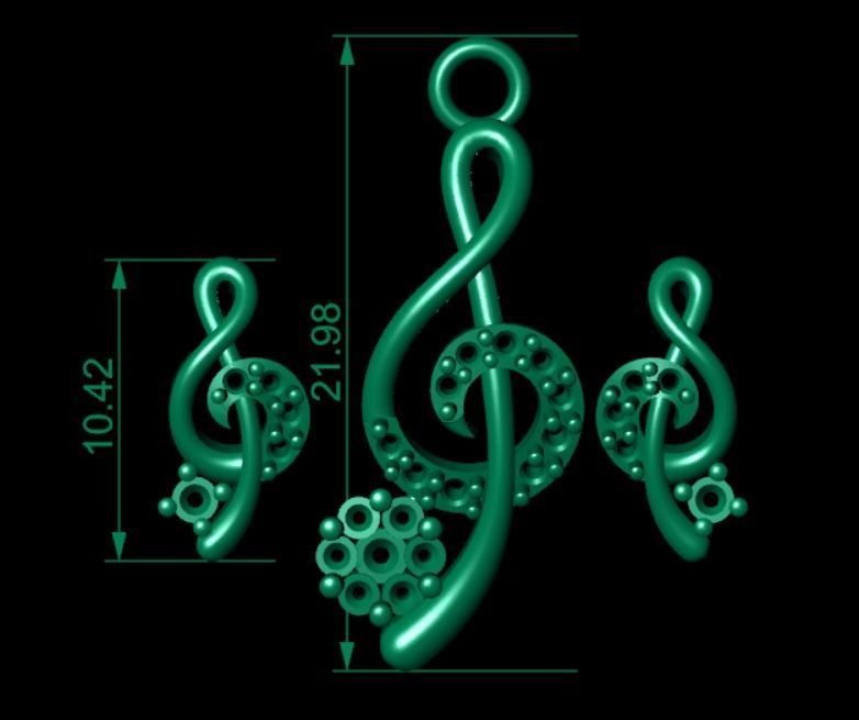 Women pendant 3D print model  3D print model_6