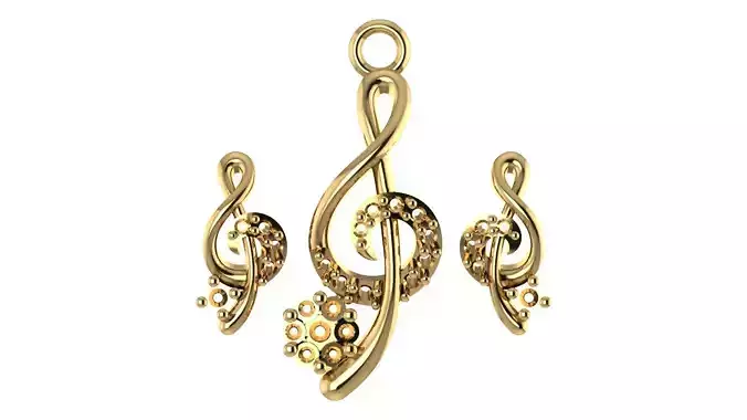 Women pendant 3D print model 