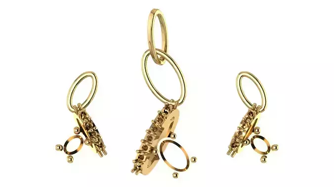 Women pendant 3D print model 