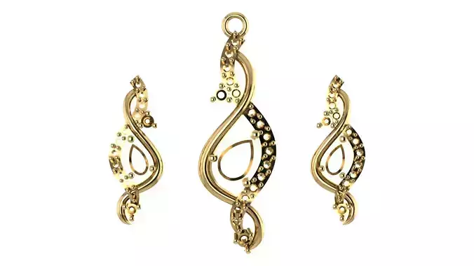 Women pendant 3D print model 