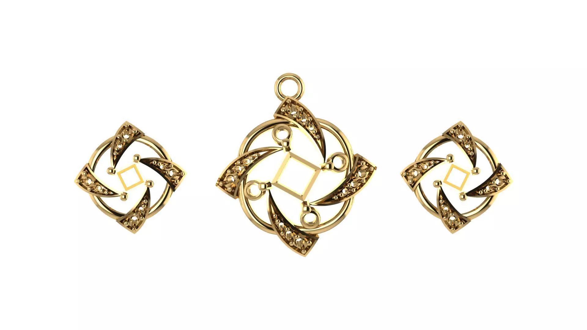 Women pendant 3D print model 3D print model_0