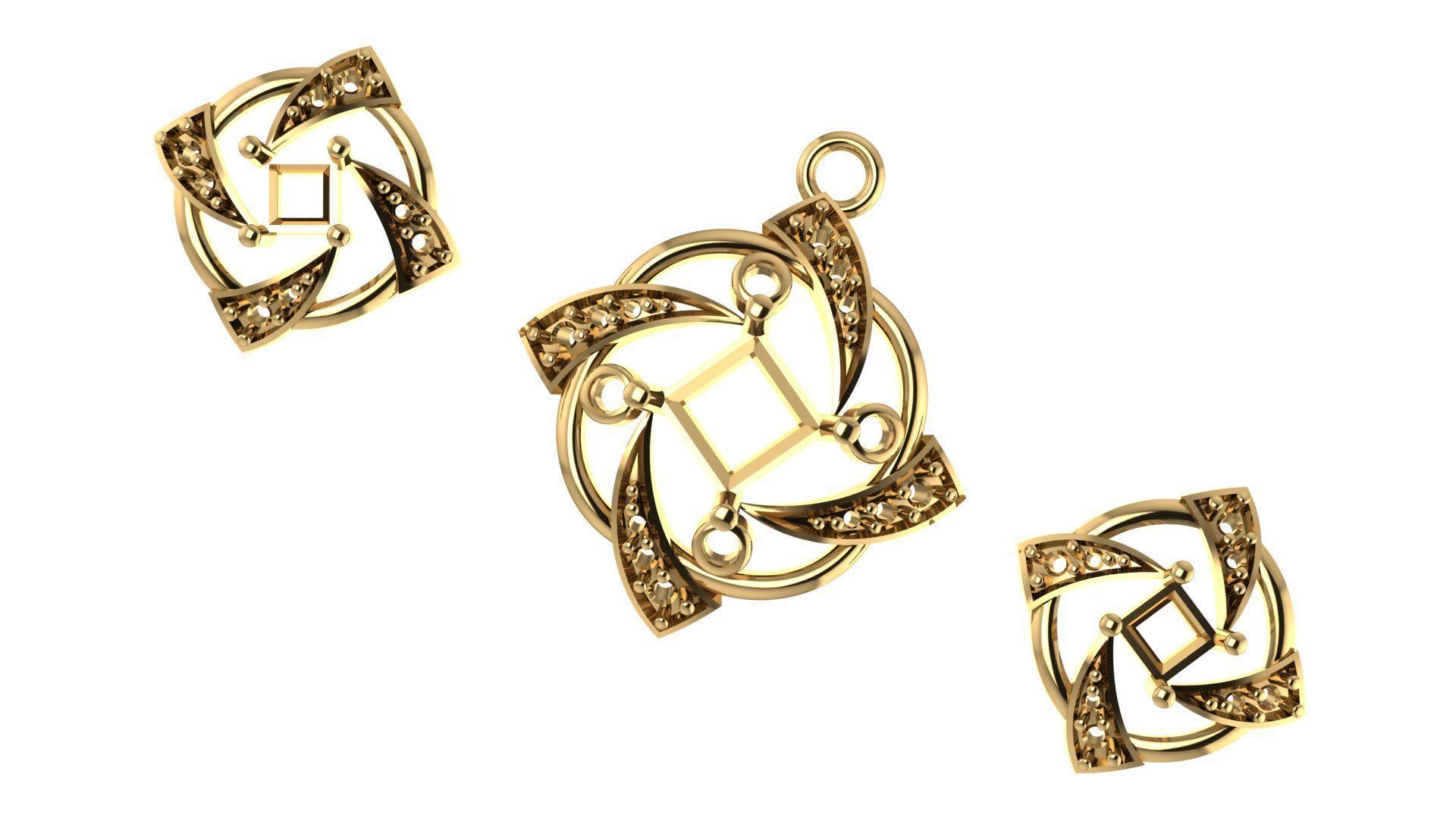 Women pendant 3D print model 3D print model_2