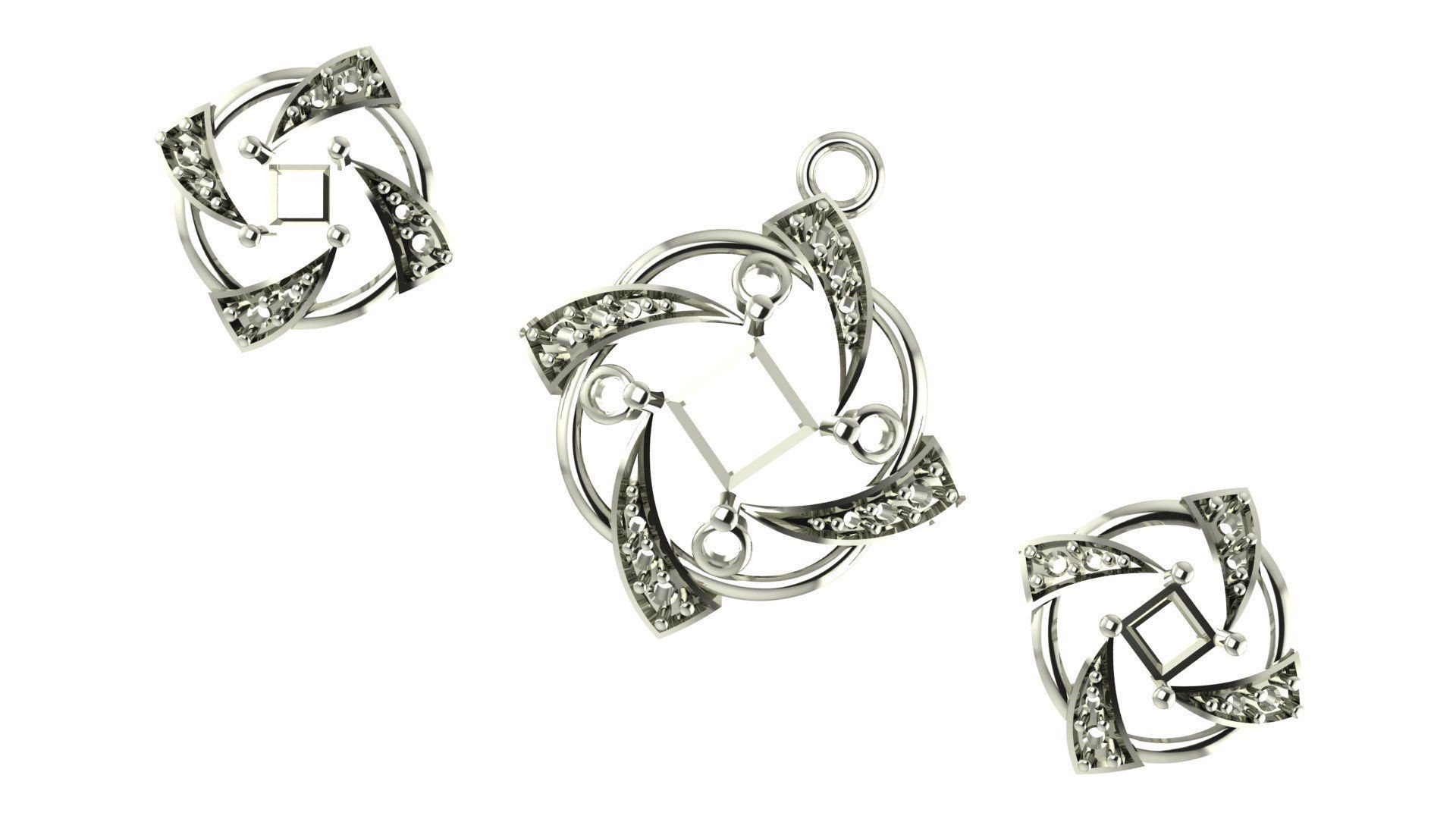 Women pendant 3D print model 3D print model_1