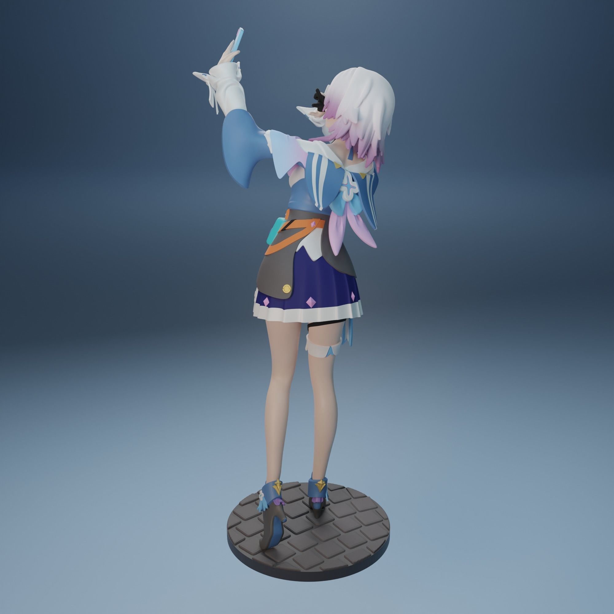 March 7th from Honkai Star Rail  3D print model_4