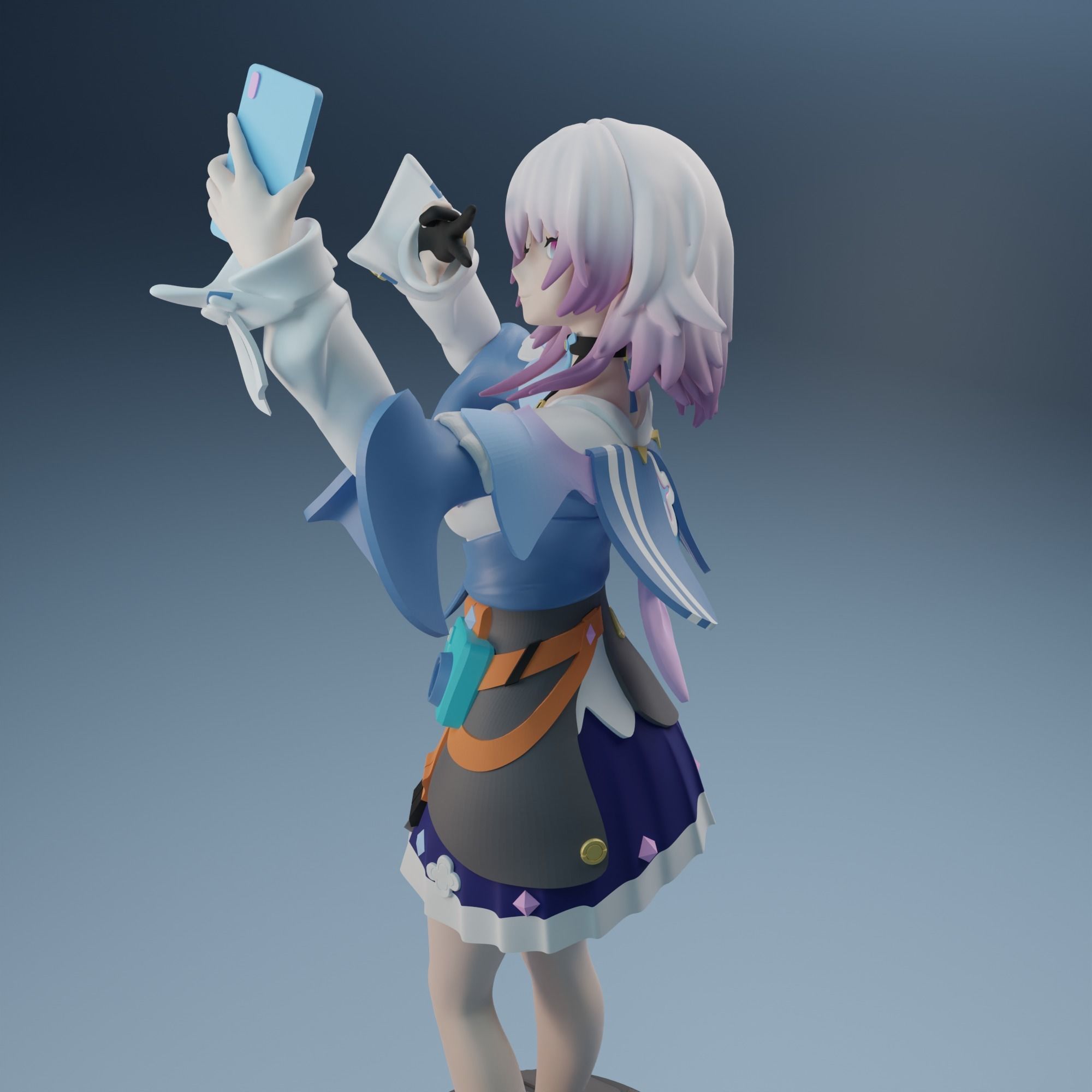 March 7th from Honkai Star Rail  3D print model_8
