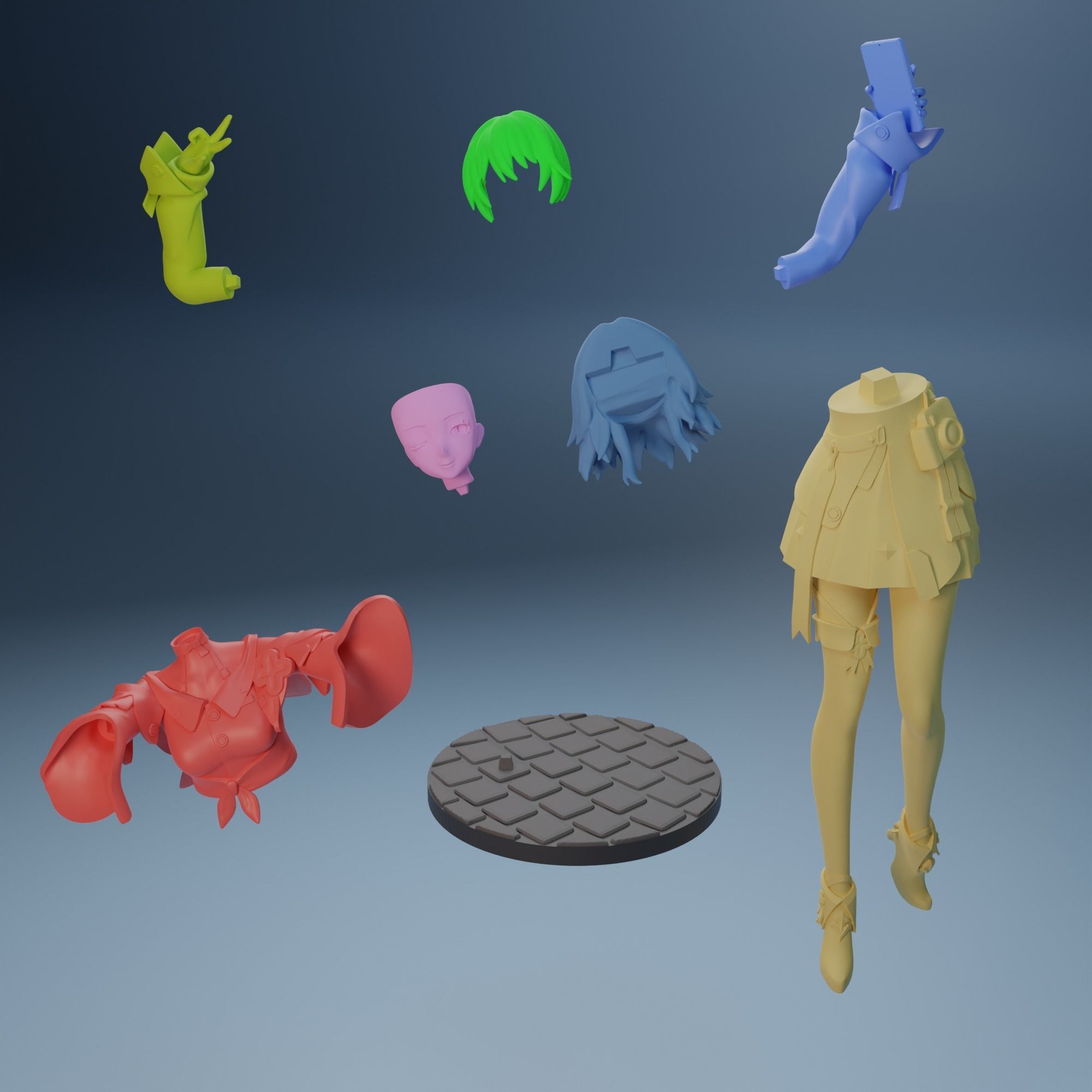 March 7th from Honkai Star Rail  3D print model_14