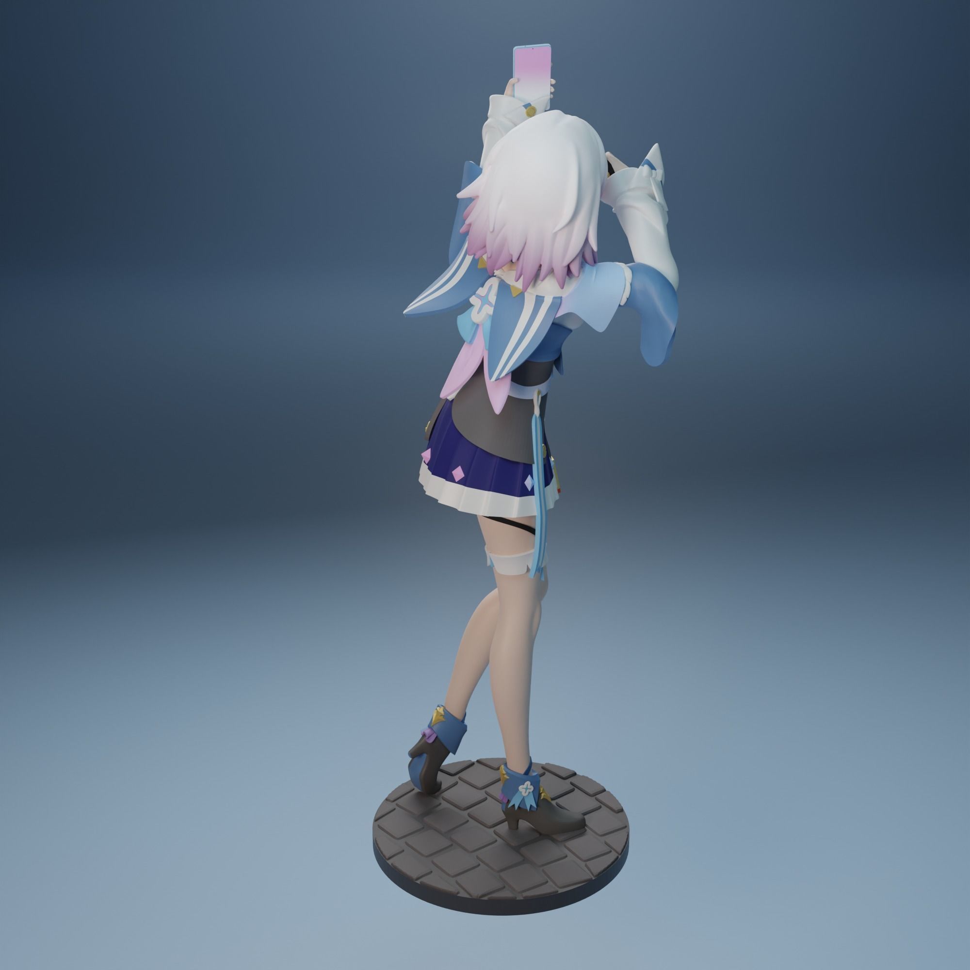 March 7th from Honkai Star Rail  3D print model_5
