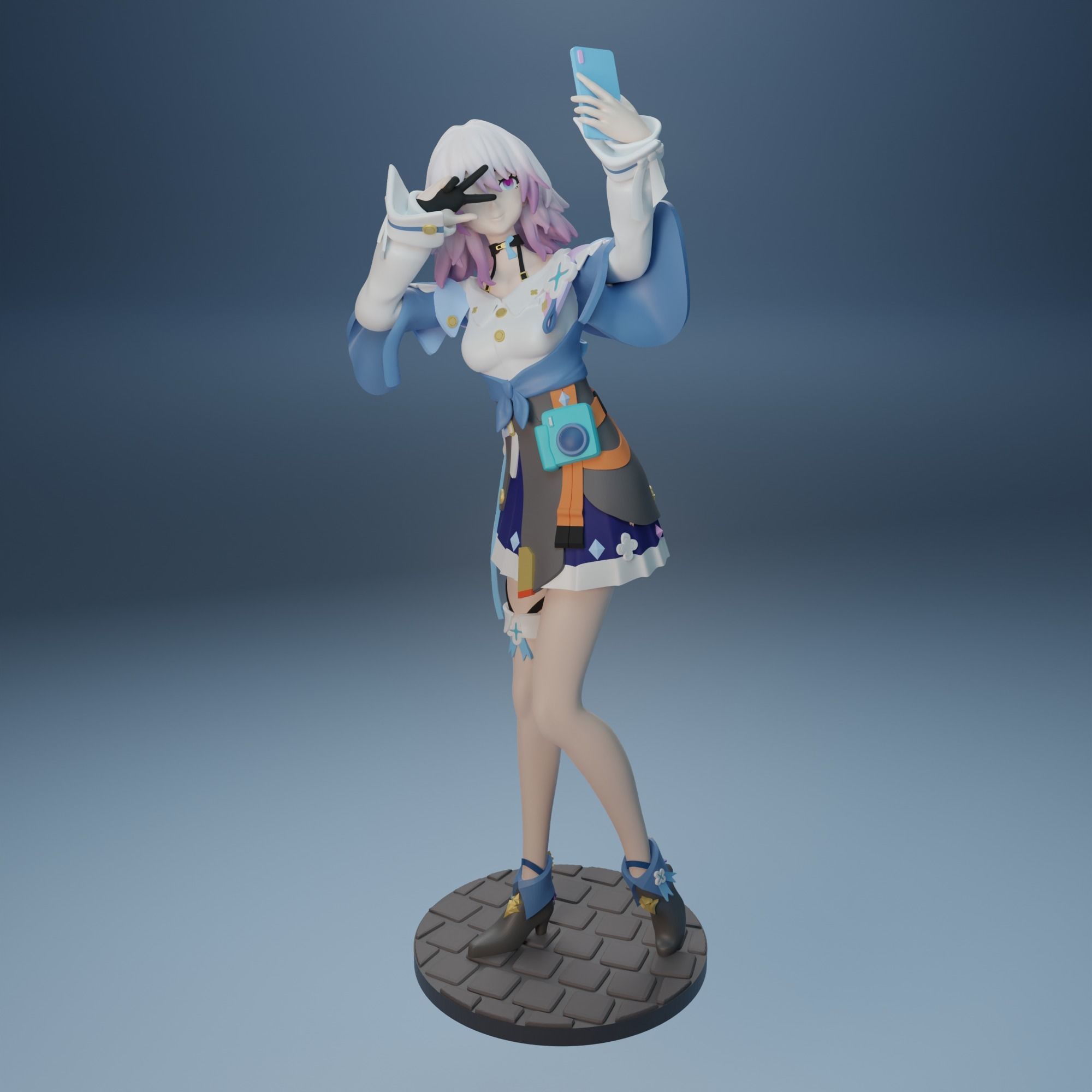 March 7th from Honkai Star Rail  3D print model_7