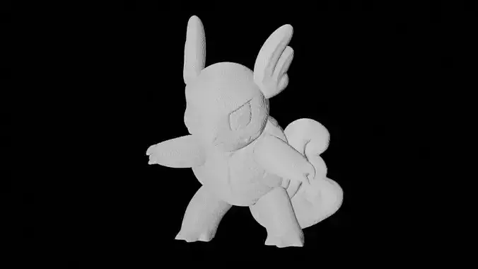 Wartortle  VOXEL for 3d printing