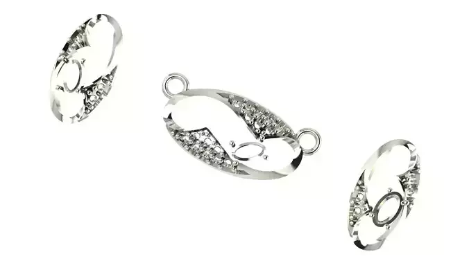 Women pendant 3D print model 3D print model