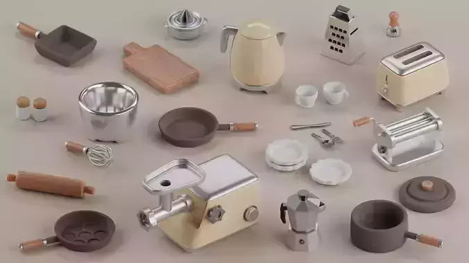 Kitchen cooking set