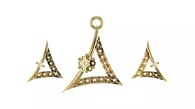 Women pendant 3D print model 