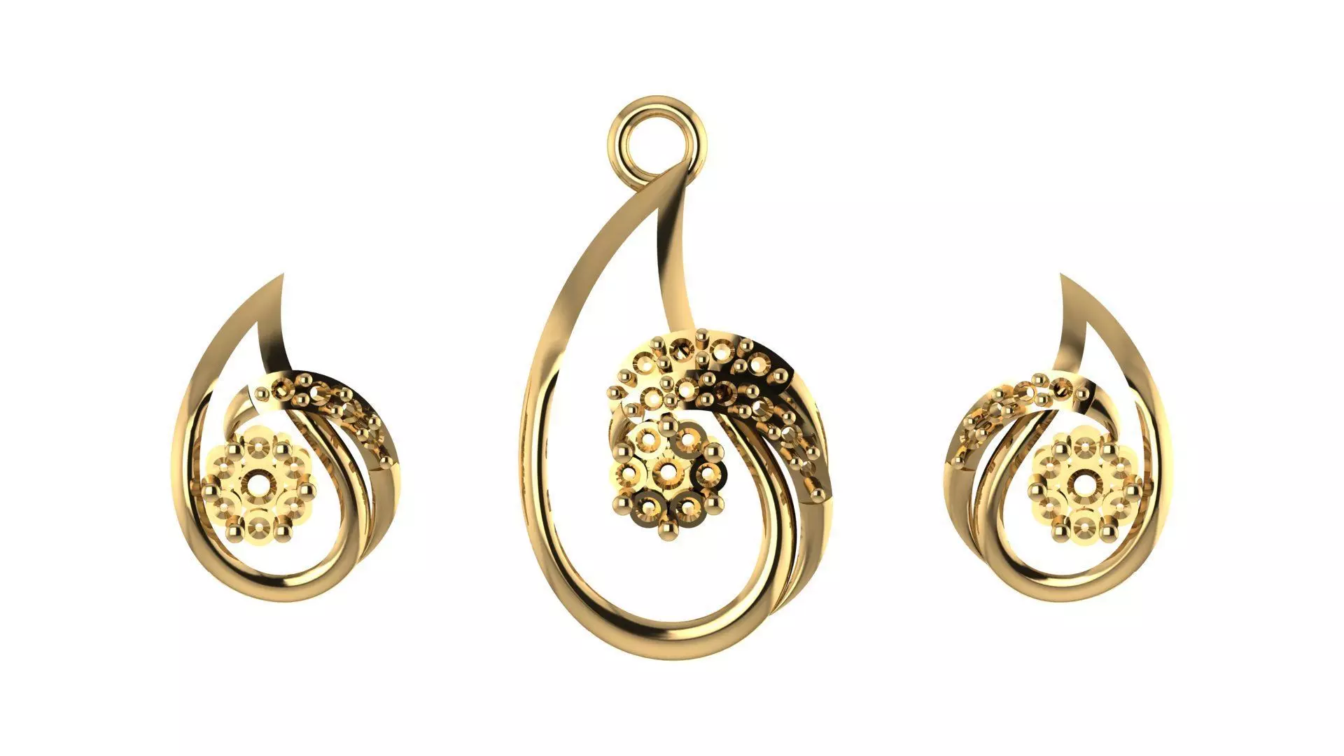 Women pendant 3D print model 3D print model_0