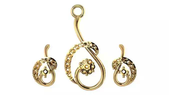 Women pendant 3D print model 